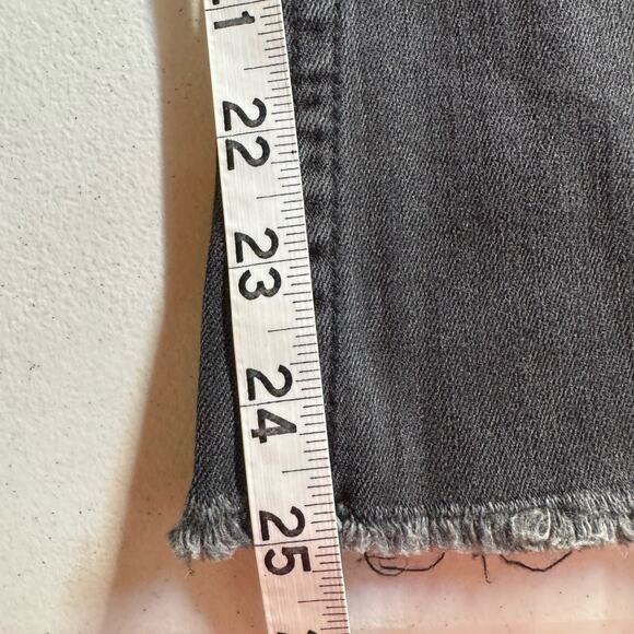 *New* AMUSE SOCIETY Cropped Demi Bootcut Size 28 Washed Black Grunge Street Goth - Picture 8 of 9